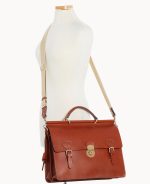Alto Double Gusset Buckle Briefcase - Image 6