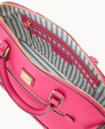 Saffiano Domed Zip Satchel - Image 35