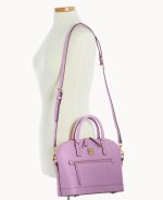 Saffiano Domed Zip Satchel - Image 18