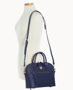 Saffiano Domed Zip Satchel - Image 21