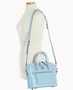 Saffiano Domed Zip Satchel - Image 15