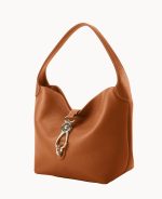 Lucca Leather Logo Lock Hobo - Image 40