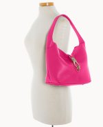 Lucca Leather Logo Lock Hobo - Image 23