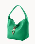 Lucca Leather Logo Lock Hobo - Image 31