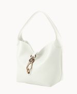 Lucca Leather Logo Lock Hobo - Image 28