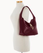 Lucca Leather Logo Lock Hobo - Image 39