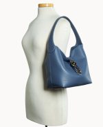 Lucca Leather Logo Lock Hobo - Image 60
