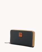 Pebble Grain Large Zip Around Wristlet - Image 20