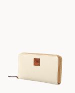 Pebble Grain Large Zip Around Wristlet - Image 31