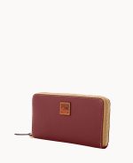 Pebble Grain Large Zip Around Wristlet - Image 22