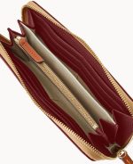 Pebble Grain Large Zip Around Wristlet - Image 23