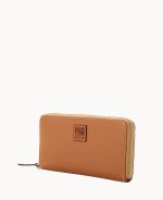 Pebble Grain Large Zip Around Wristlet - Image 43