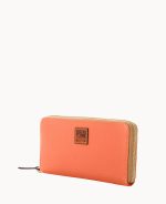 Pebble Grain Large Zip Around Wristlet - Image 33