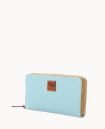 Pebble Grain Large Zip Around Wristlet - Image 29