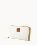 Pebble Grain Large Zip Around Wristlet - Image 27