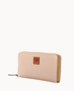 Pebble Grain Large Zip Around Wristlet - Image 47