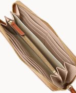 Pebble Grain Large Zip Around Wristlet - Image 48