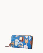 MLB Mets Large Zip Around Wristlet - Image 3