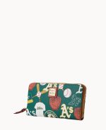 MLB Athletics Large Zip Around Wristlet - Image 5