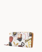 MLB Pirates Large Zip Around Wristlet - Image 3